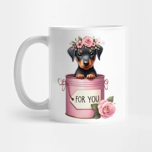 Valentine Doberman Pinscher Dog For You Mug